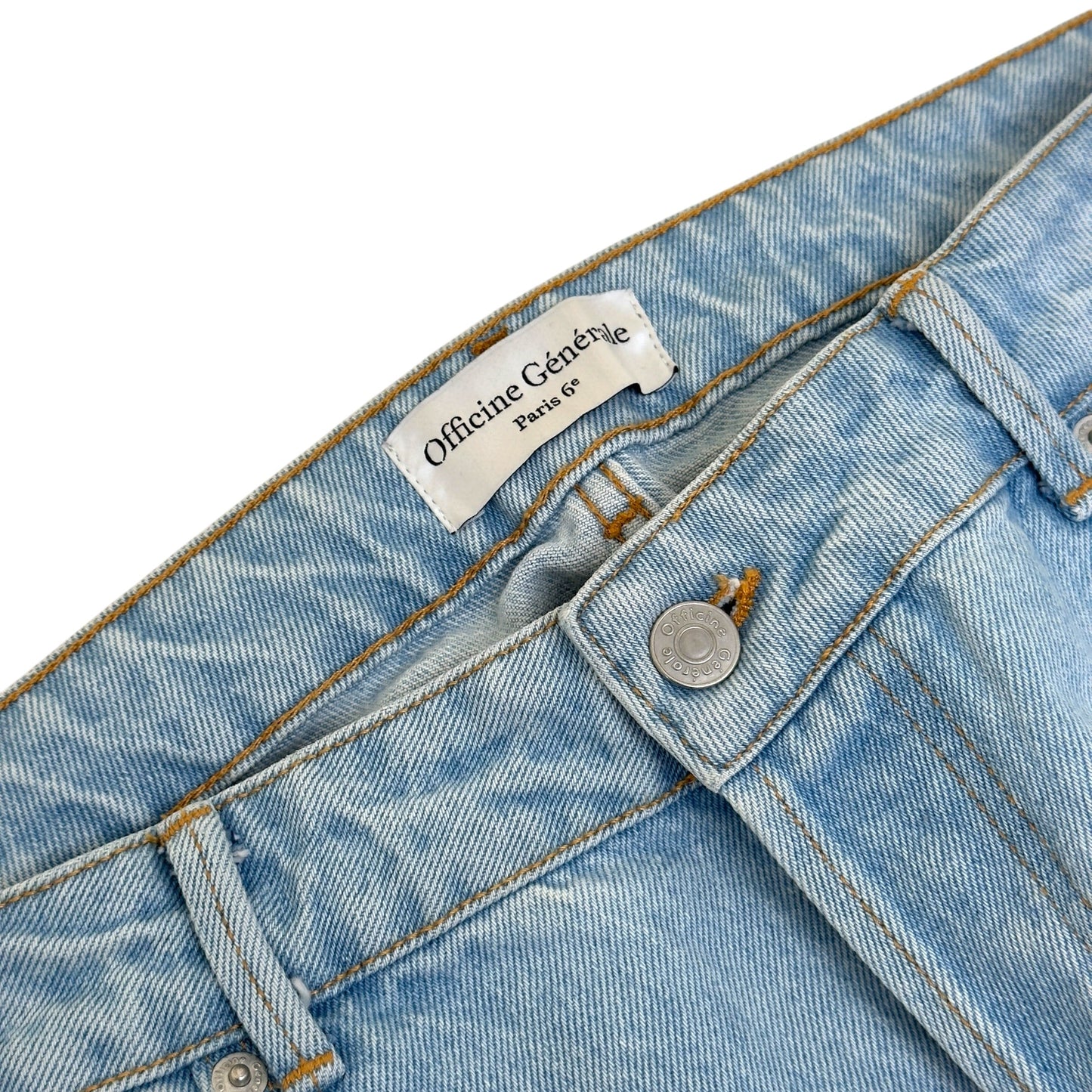 OFFICINE GÉNÉRALE JAM STRAIGHT LEG JEANS LIGHT BLUE 32 / S | Small, Blue