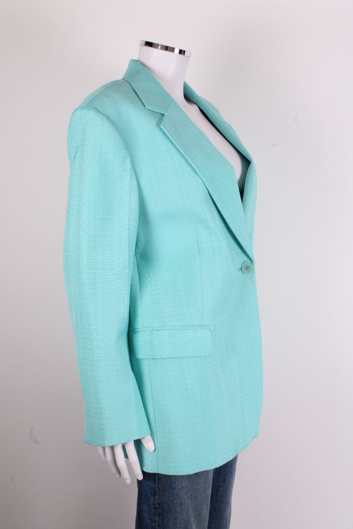 Sandro Blazer Turquoise 40 | O/S, Turquoise