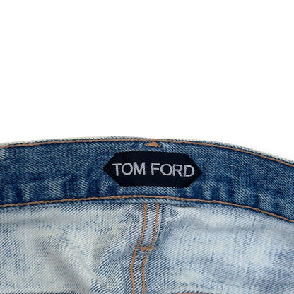 TOM FORD SLIM FIT BLEACHED JEANS LIGHT BLUE 36 / XL | XL, Blue