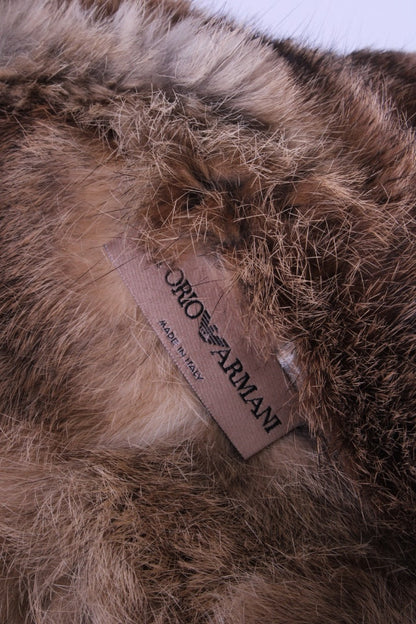 Emporio Armani Jacket leather fur lined Tan S | O/S, Tan