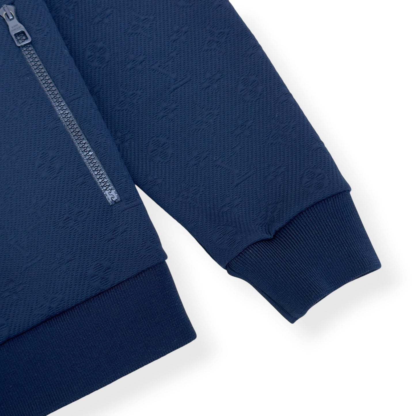 LOUIS VUITTON MONOGRAM JACQUARD ZIP TRACK JACKET NAVY XXL | XXL, Navy