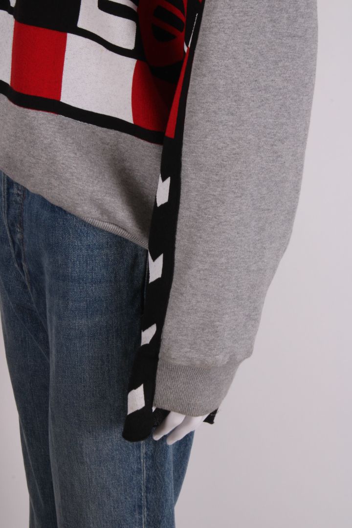 Stella McCartney All Is Love Slogan Hoodie Grey 8 | O/S, Grey