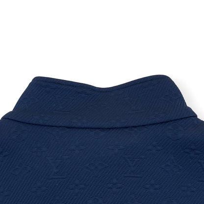 LOUIS VUITTON MONOGRAM JACQUARD ZIP TRACK JACKET NAVY XXL | XXL, Navy