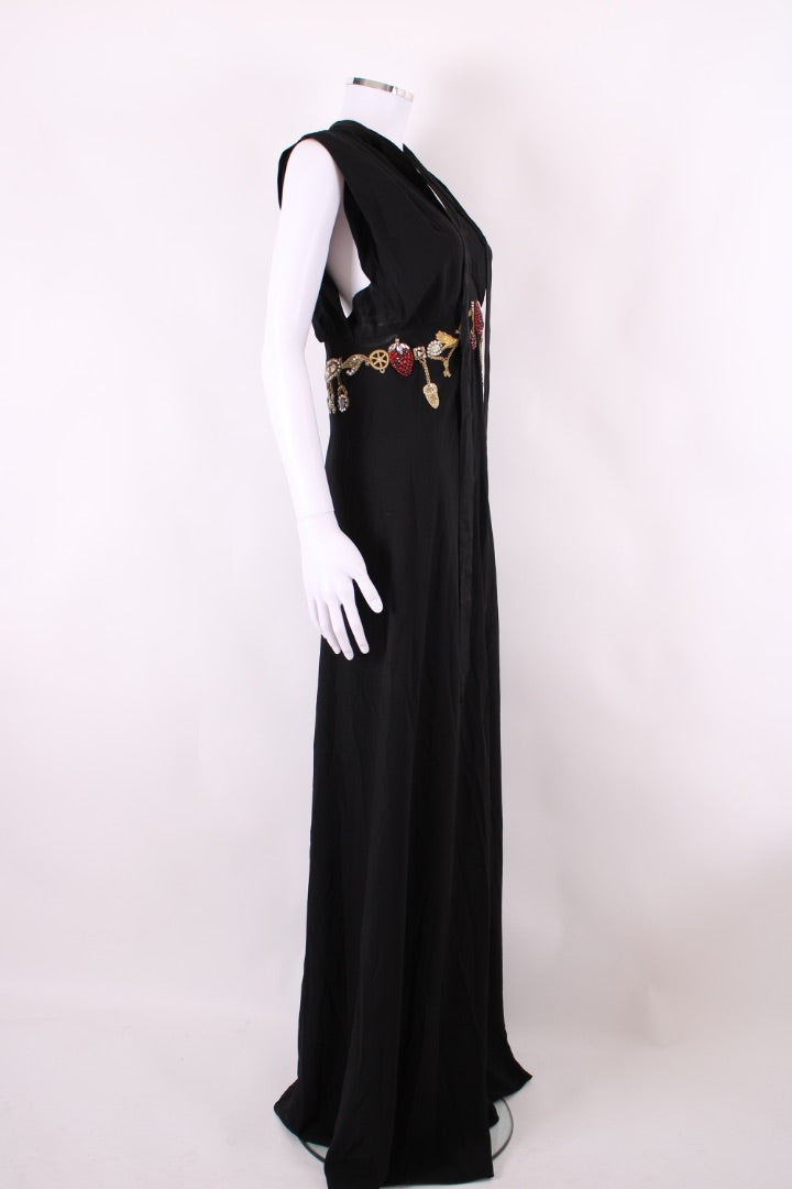 Temperley London Embroidered waist maxi dress Black M | Default Title, Black