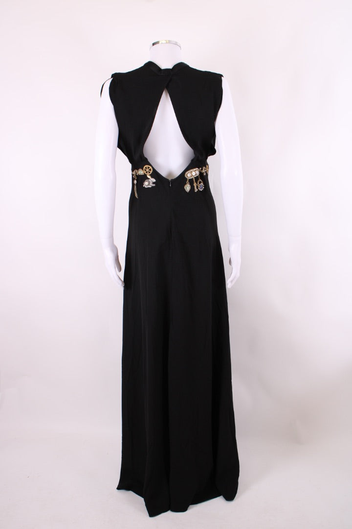 Temperley London Embroidered waist maxi dress Black M | Default Title, Black