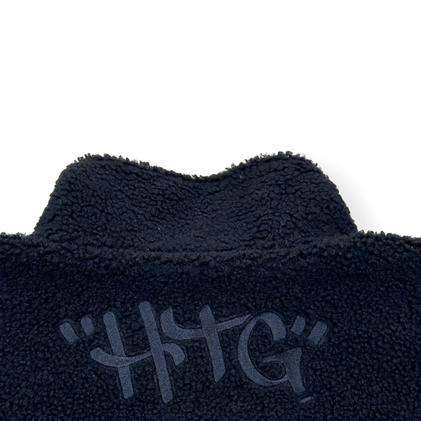 HONOR THE GIFT SCRIPT SHERPA QUATER ZIP JACKET BLACK L | Large, Black