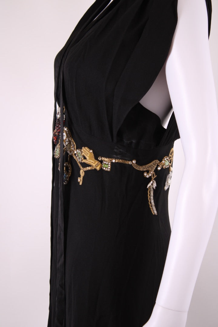 Temperley London Embroidered waist maxi dress Black M | Default Title, Black