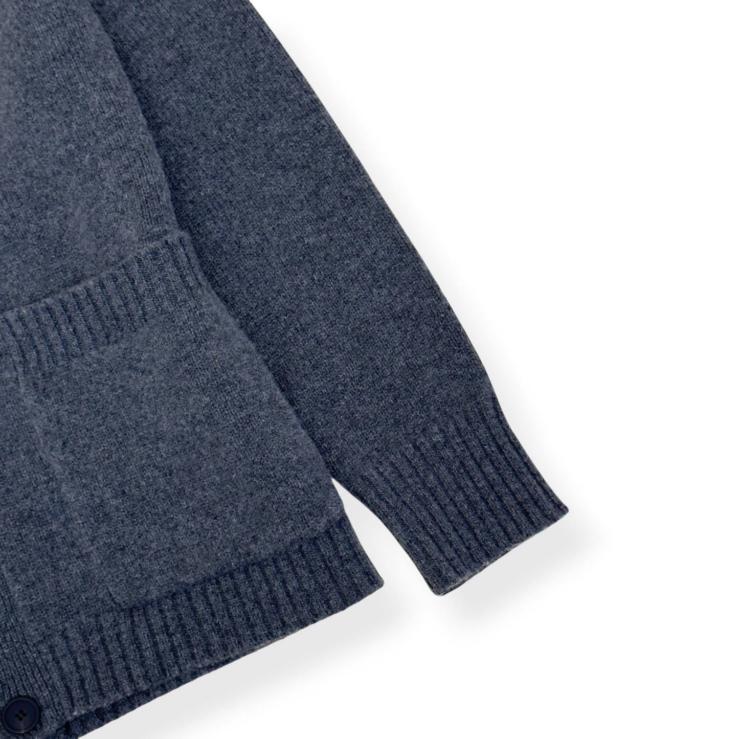 STUDIO NICHOLSON LAMBSWOOL V-NECK CARDIGAN GREY L | Large, Grey
