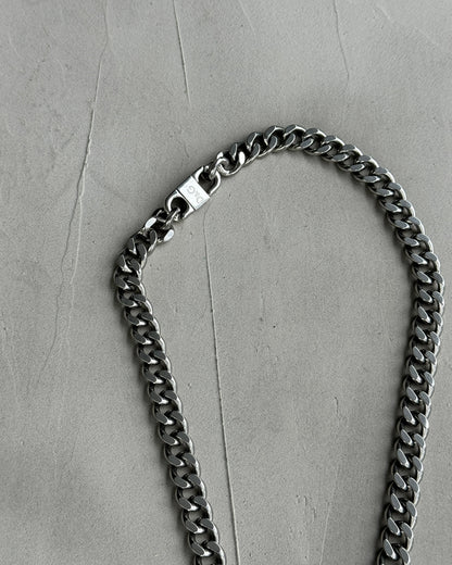 DOLCE AND GABBANA D&G SILVER CHAIN NECKLACE