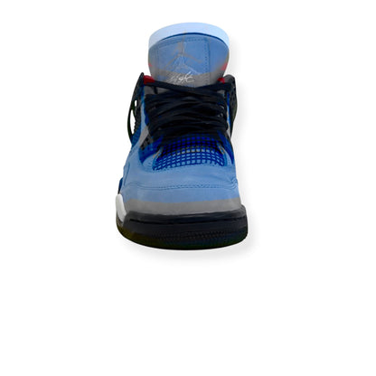 TRAVIS SCOTT AIR JORDAN 4 RETRO CACTUS JACK SNEAKER UNIVERSITY BLUE UK7 | UK 7, Blue