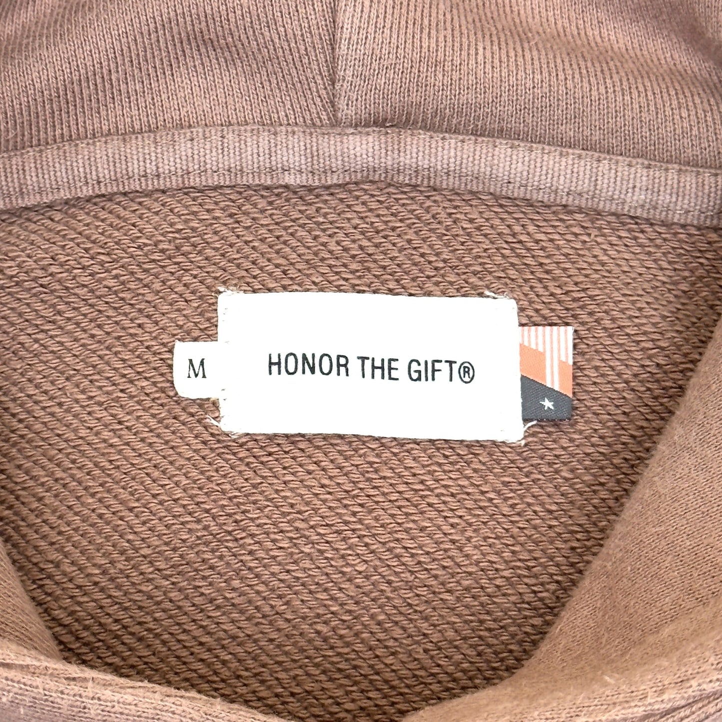 HONOR THE GIFT OVERSIZED GRAFFITI LOGO HOODIE BROWN M | Medium, Brown