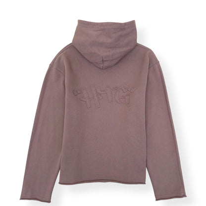HONOR THE GIFT OVERSIZED GRAFFITI LOGO HOODIE BROWN M | Medium, Brown