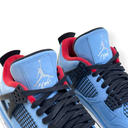 TRAVIS SCOTT AIR JORDAN 4 RETRO CACTUS JACK SNEAKER UNIVERSITY BLUE UK7 | UK 7, Blue