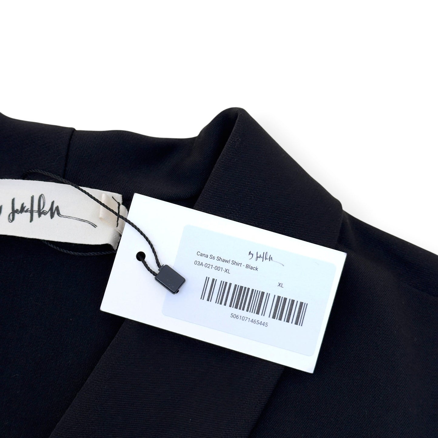 BY JAKE HALL CANA SHORT SLEEVE SHAWL SHIRT BLACK XL | XL, Black