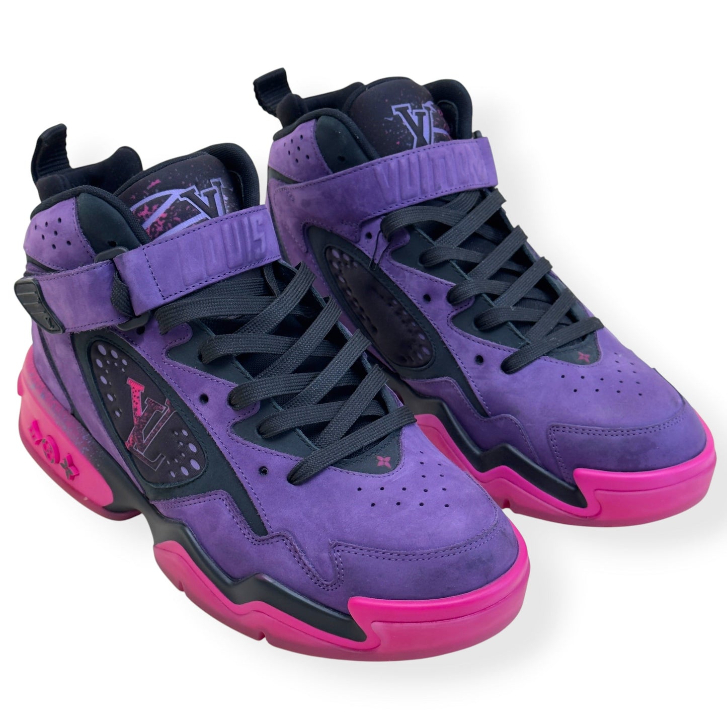 LOUIS VUITTON LV TRAINER 2 SNEAKER PURPLE / PINK UK6 | UK 6, Pink