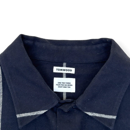 TOM WOOD STUDIO CHECK SHIRT BLACK L | Large, Black