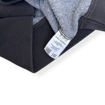 ISABEL MARANT ETOILE HOUSTON SWEATSHIRT GREY / BLACK 36 / S | Small, Black