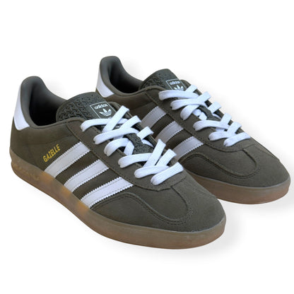 ADIDAS GAZELLE INDOOR SNEAKER OLIVE GUM UK7 | UK 7, Olive