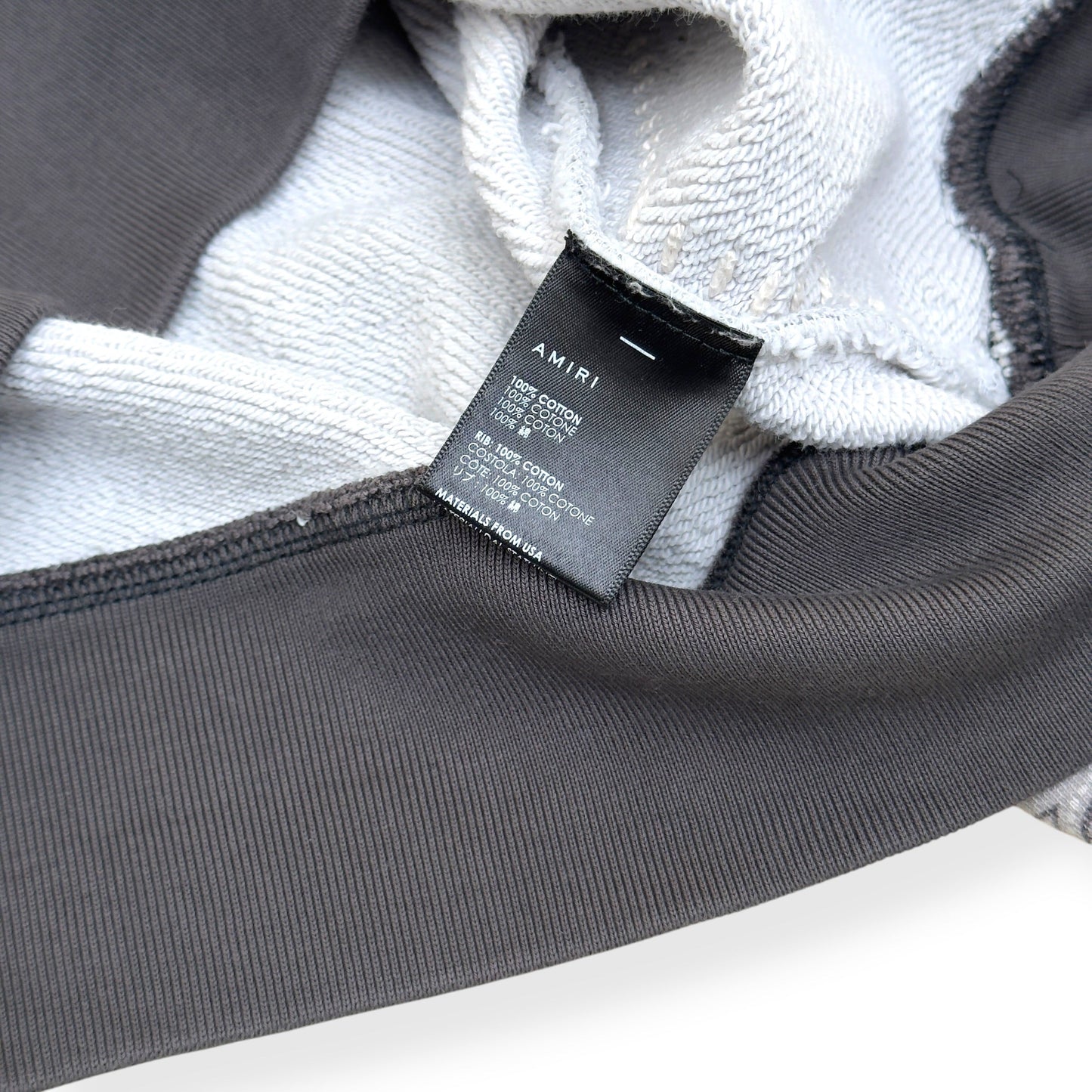AMIRI BANDANA PATCHWORK HOODIE GREY L | Large, Grey