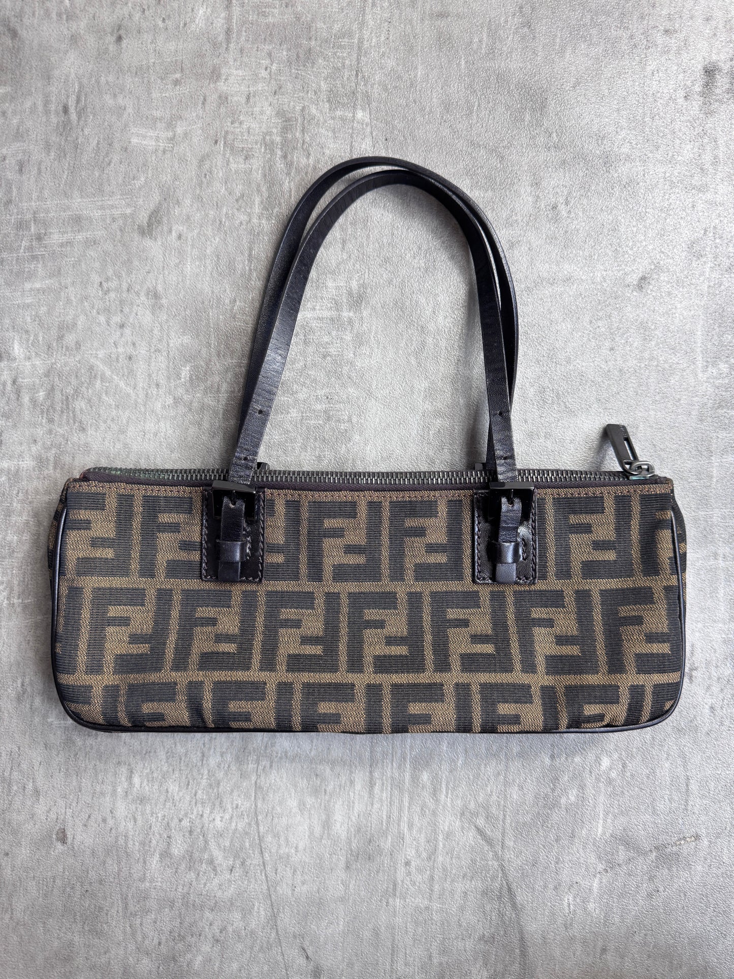 Fendi Zucca East West Top Handle Bag