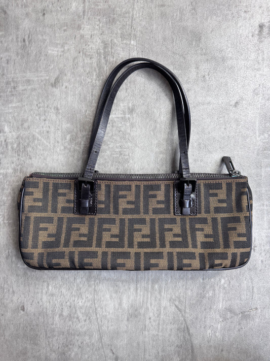 Fendi Zucca East West Top Handle Bag