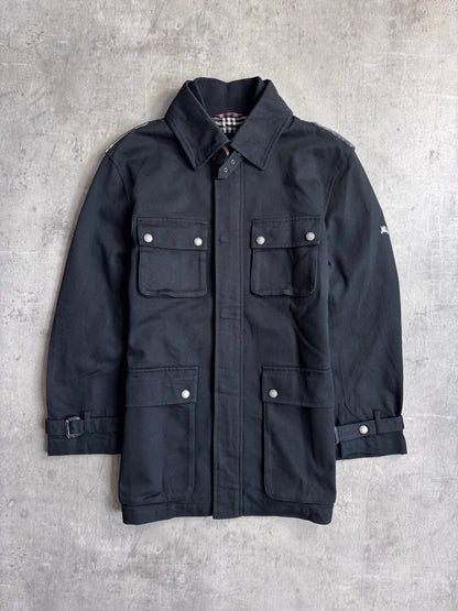 Burberry Black Label Black Cotton Parka Jacket