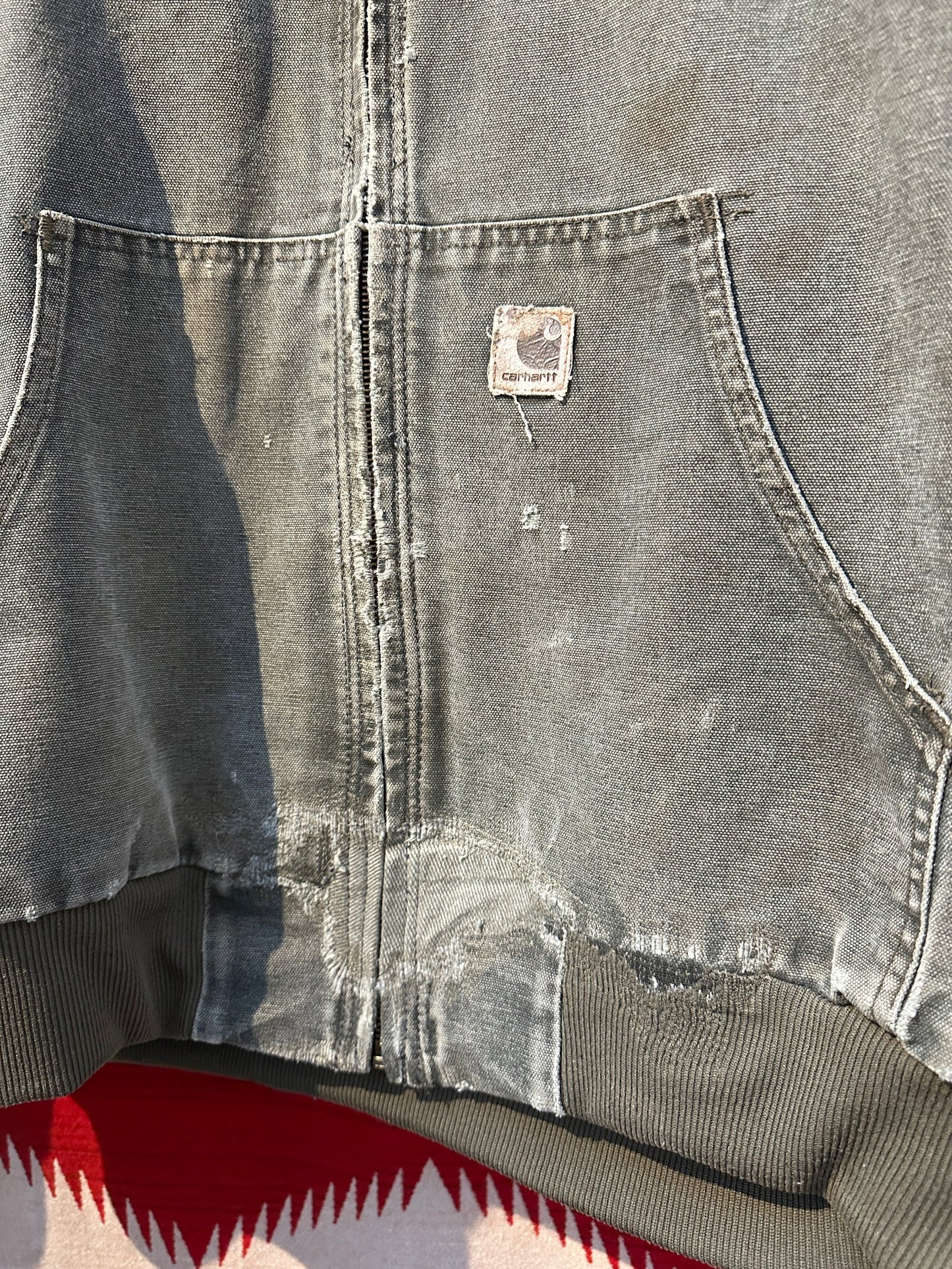 1990s Carhartt Repaired Active Jacket - XLT | Default Title, Red