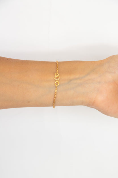 VT Rework : Christian Dior CD Gold Cable Chain Bracelet