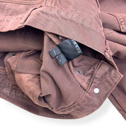 AMIRI CARPENTER DISTRESSED DENIM JEANS BROWN 34 / L | Large, Brown