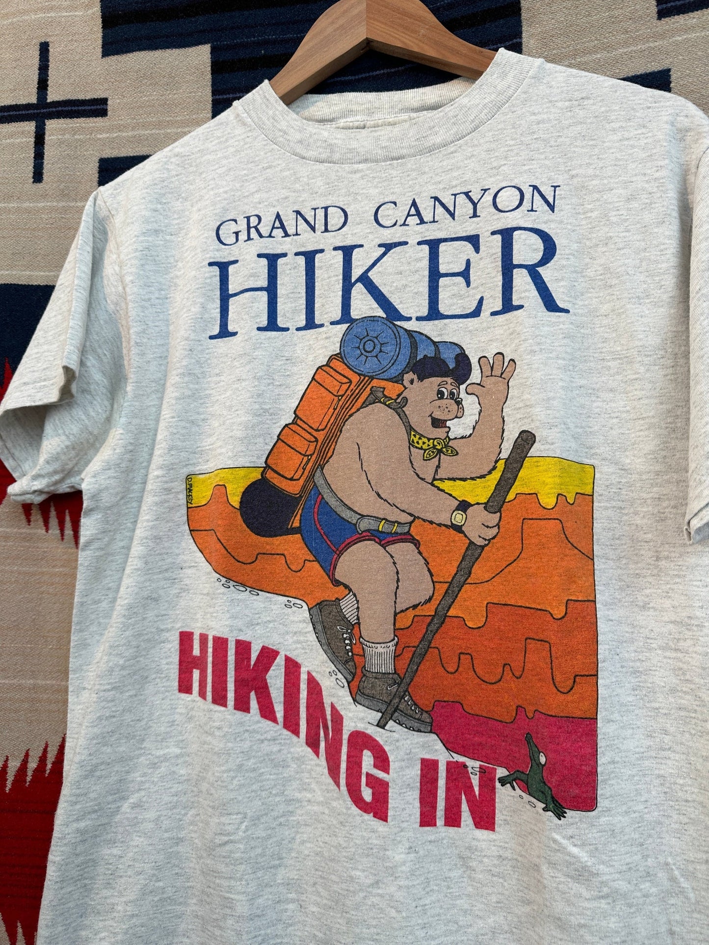 1990s Grand Canyon Hiker T-Shirt - M | Medium, Red