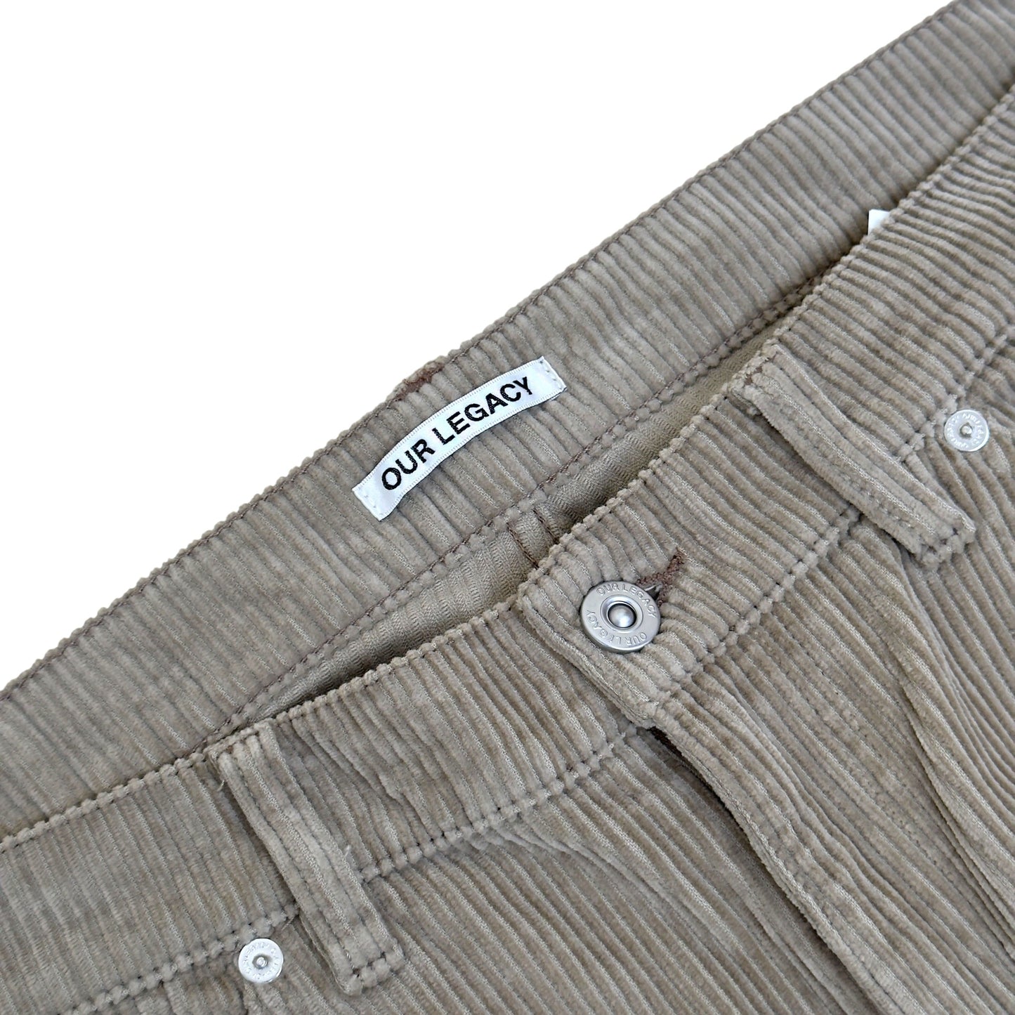 OUR LEGACY SABOT CUT CORDUROY TROUSERS TAUPE 34 / L | Large, Taupe