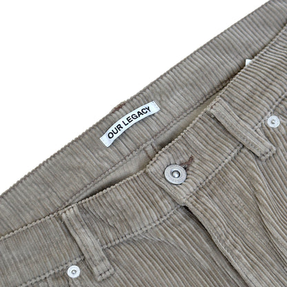 OUR LEGACY SABOT CUT CORDUROY TROUSERS TAUPE 34 / L | Large, Taupe