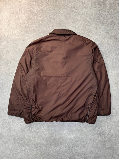 Burberry Multi-Pocket Brown Lightweight Puffer Jacket