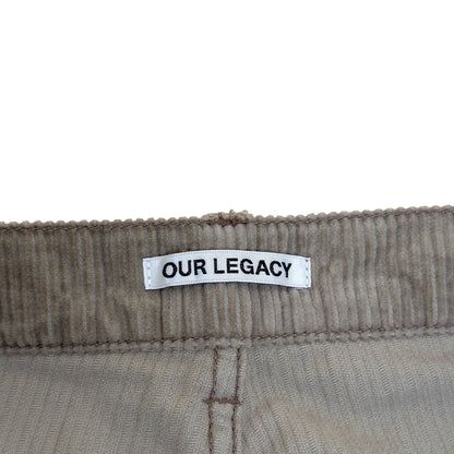 OUR LEGACY SABOT CUT CORDUROY TROUSERS TAUPE 34 / L | Large, Taupe