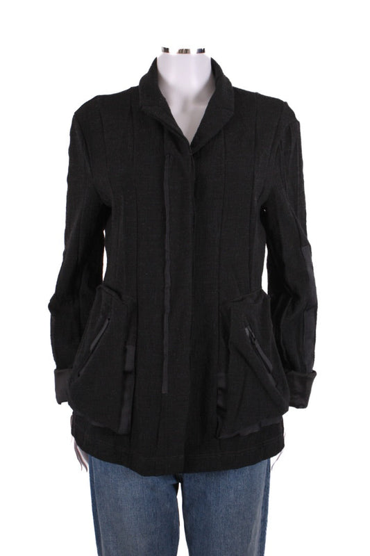 Rundholz wool Jacket Black/Grey S | O/S, Black