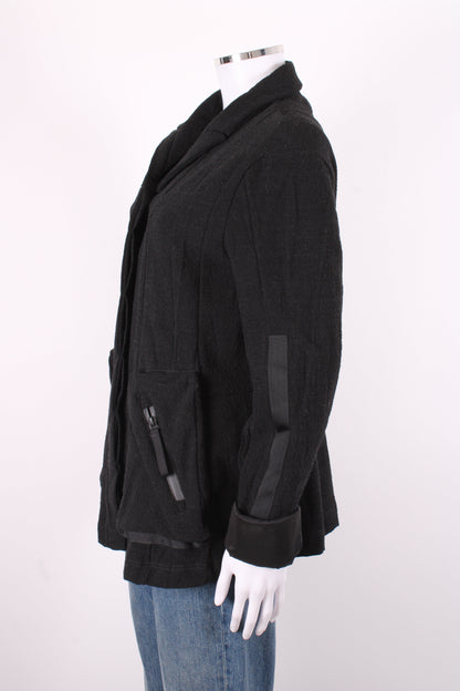 Rundholz wool Jacket Black/Grey S | O/S, Black