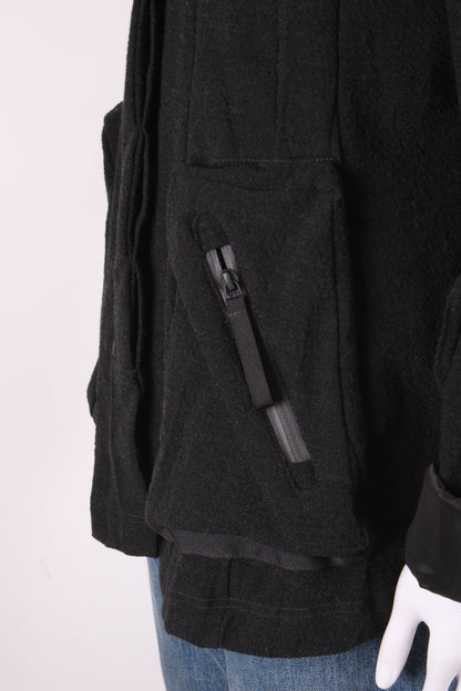 Rundholz wool Jacket Black/Grey S | O/S, Black
