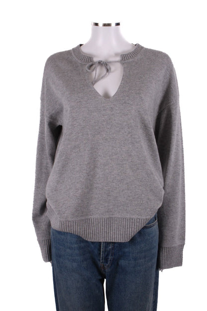 Chinti & Parker L/S Cashmere Jumper Grey M | O/S, Grey