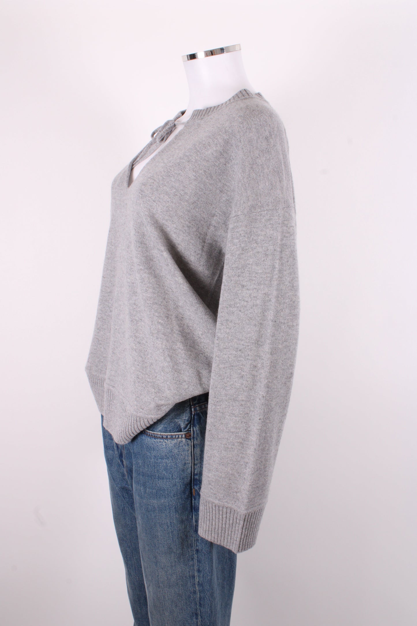 Chinti & Parker L/S Cashmere Jumper Grey M | O/S, Grey
