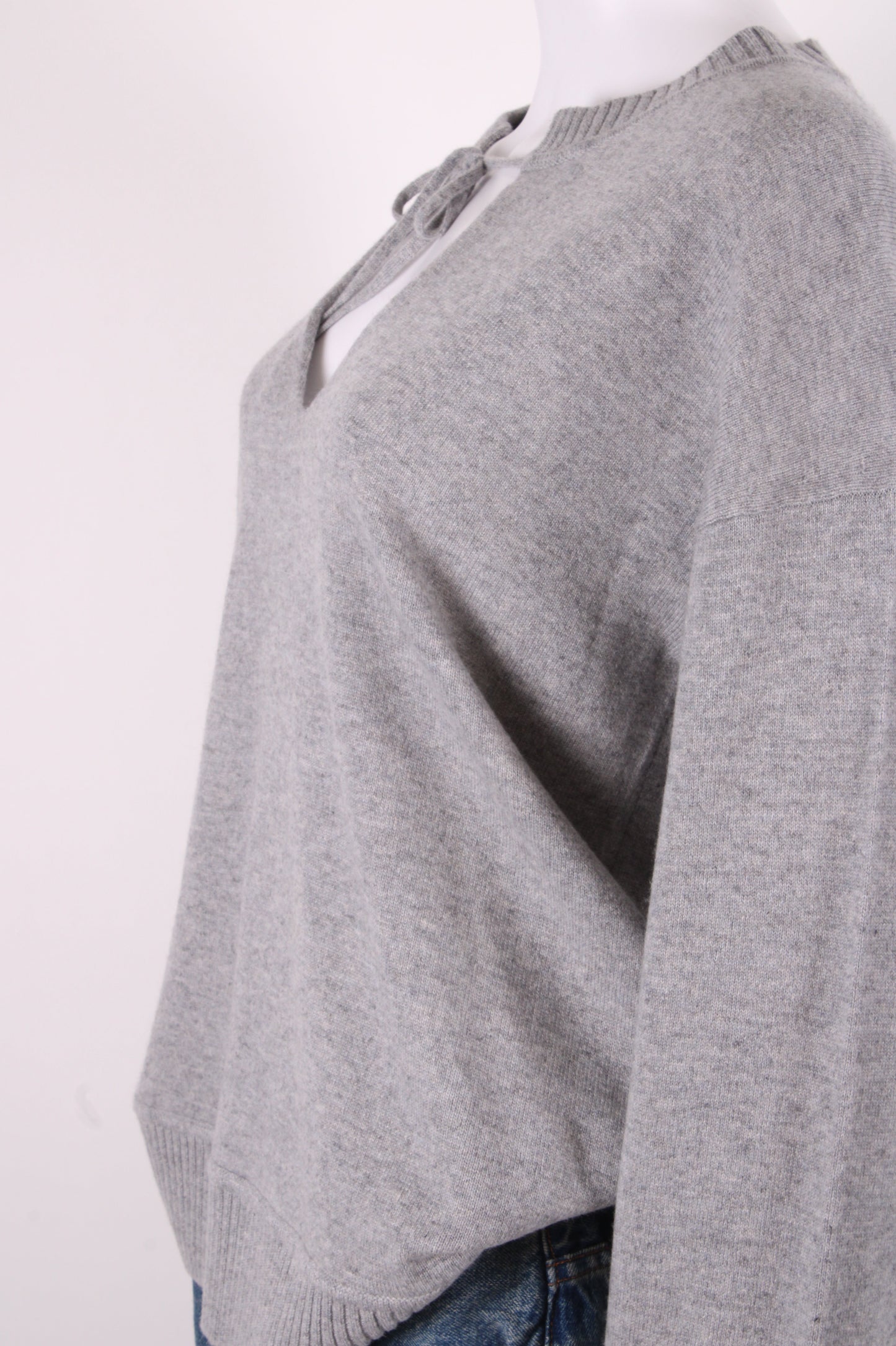 Chinti & Parker L/S Cashmere Jumper Grey M | O/S, Grey