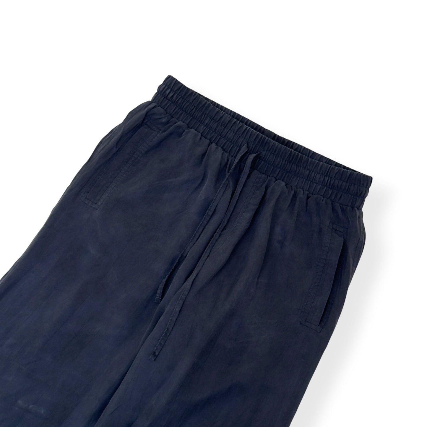 COLE BUXTON CUPRO WIDE LEG TROUSERS BLACK XL | XL, Black