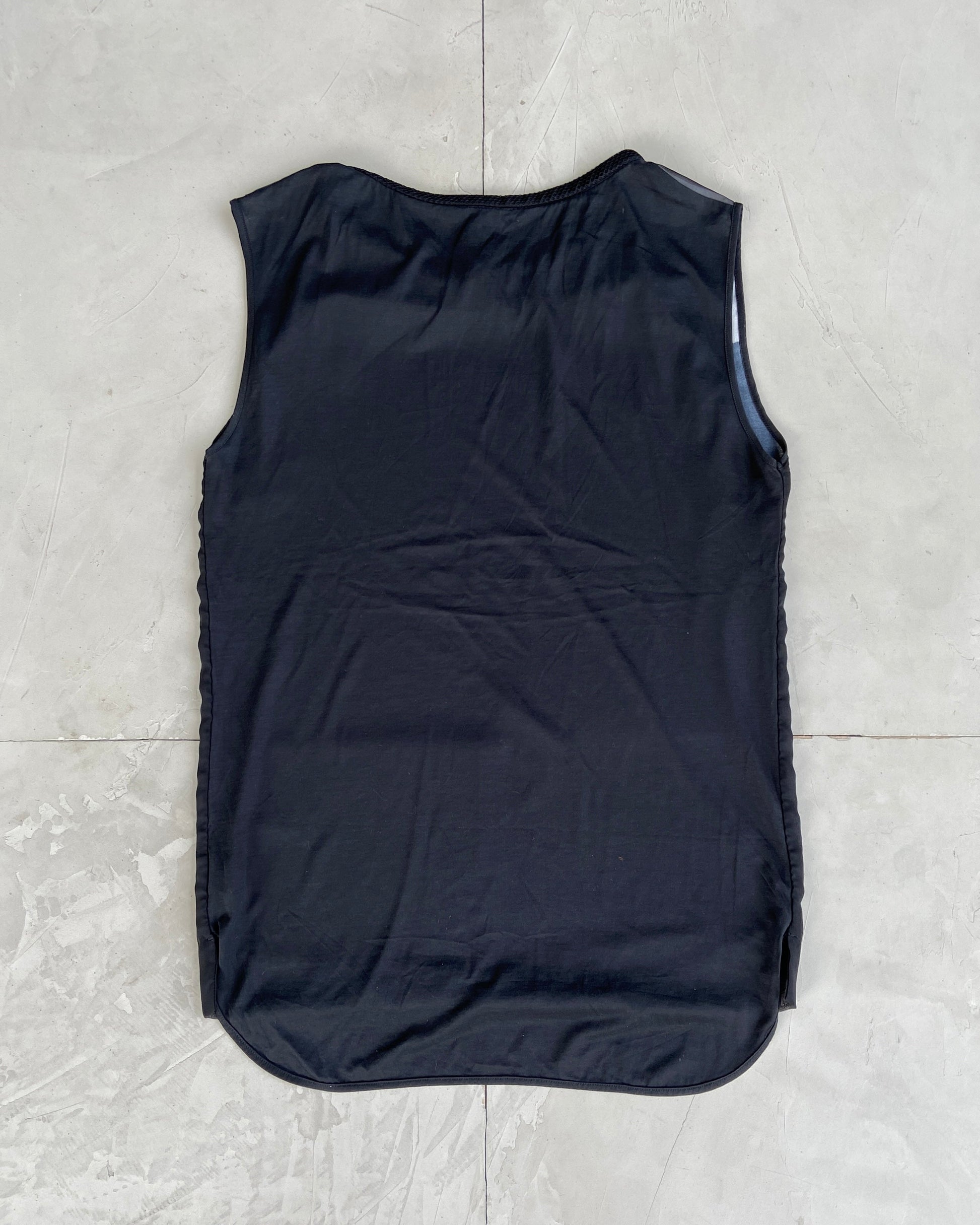 COP COPINE DOUBLE LAYER FLOWER MESH VEST TOP L – Known Source