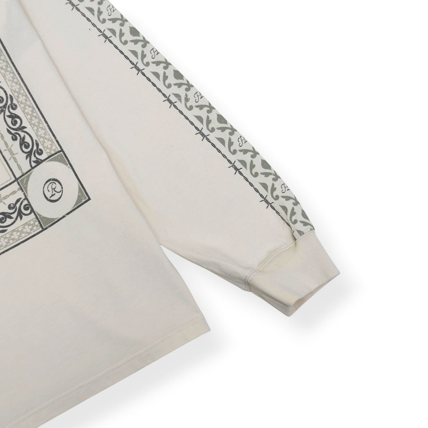 HONOR THE GIFT HTG LOGO PRINT LONG SLEEVE T-SHIRT CREAM L | Large, Cream