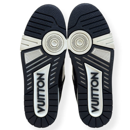 LOUIS VUITTON LV TRAINER MONOGRAM DENIM SNEAKER BLACK / WHITE UK8.5 | UK 8.5, Black