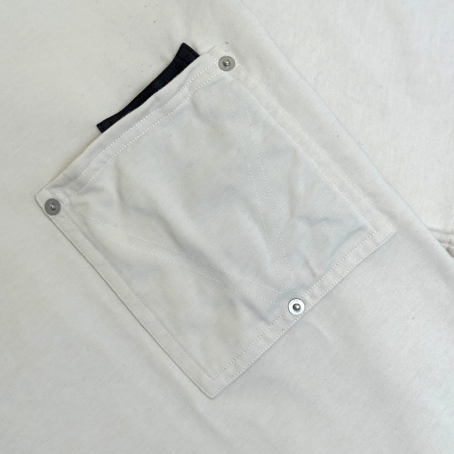 BOTTEGA VENETA JAPANESE JERSEY POCKET T-SHIRT CHALK L | Large, Chalk
