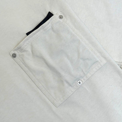 BOTTEGA VENETA JAPANESE JERSEY POCKET T-SHIRT CHALK L | Large, Chalk