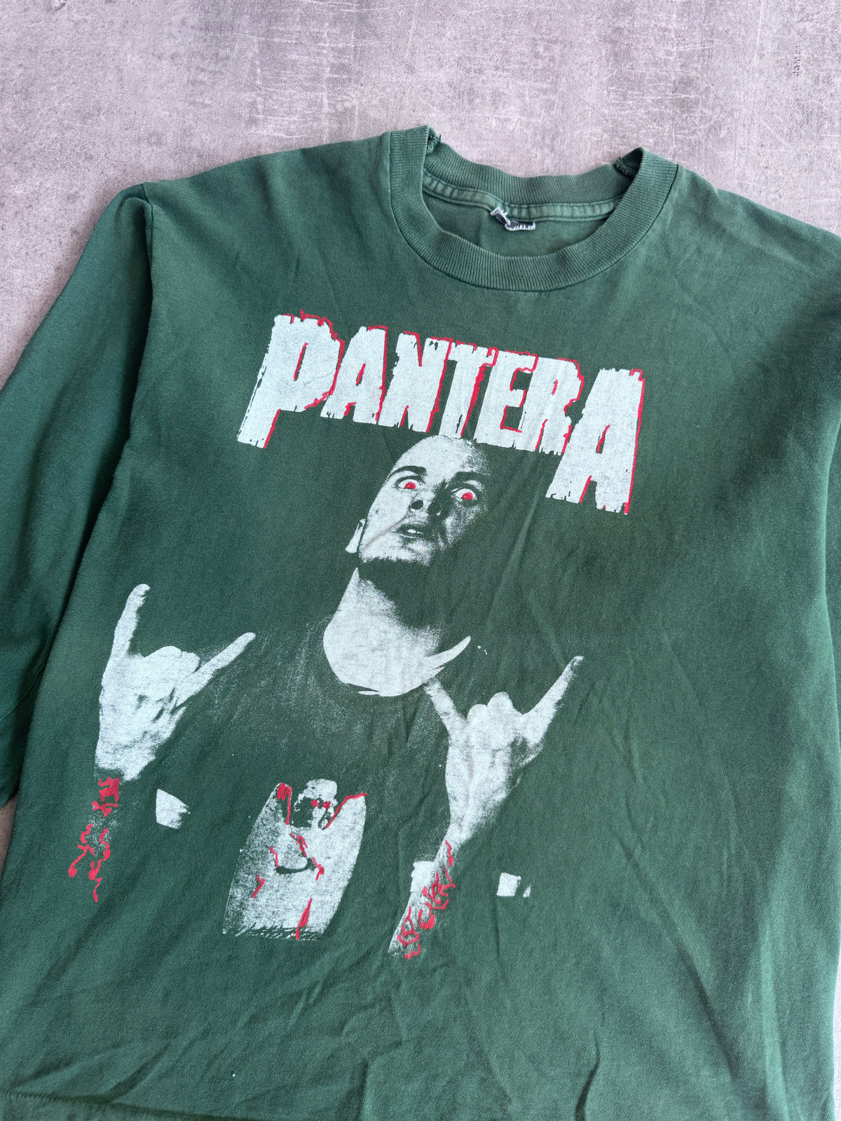 Pantera Cowboys From Hell L/S Tee | Large, Green