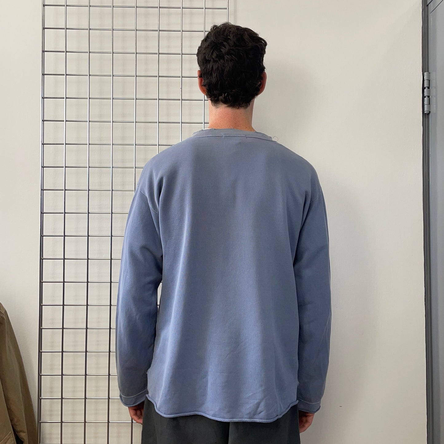 Stone Island Blue 90s Spellout Jumper | X-Large, Blue