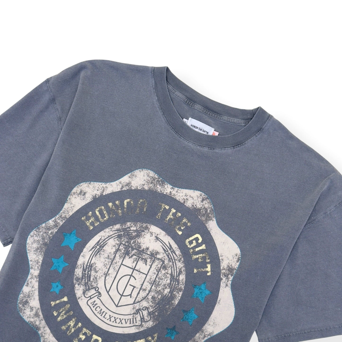 HONOR THE GIFT INNER CITY CREST T-SHIRT SLATE L | Large, Slate