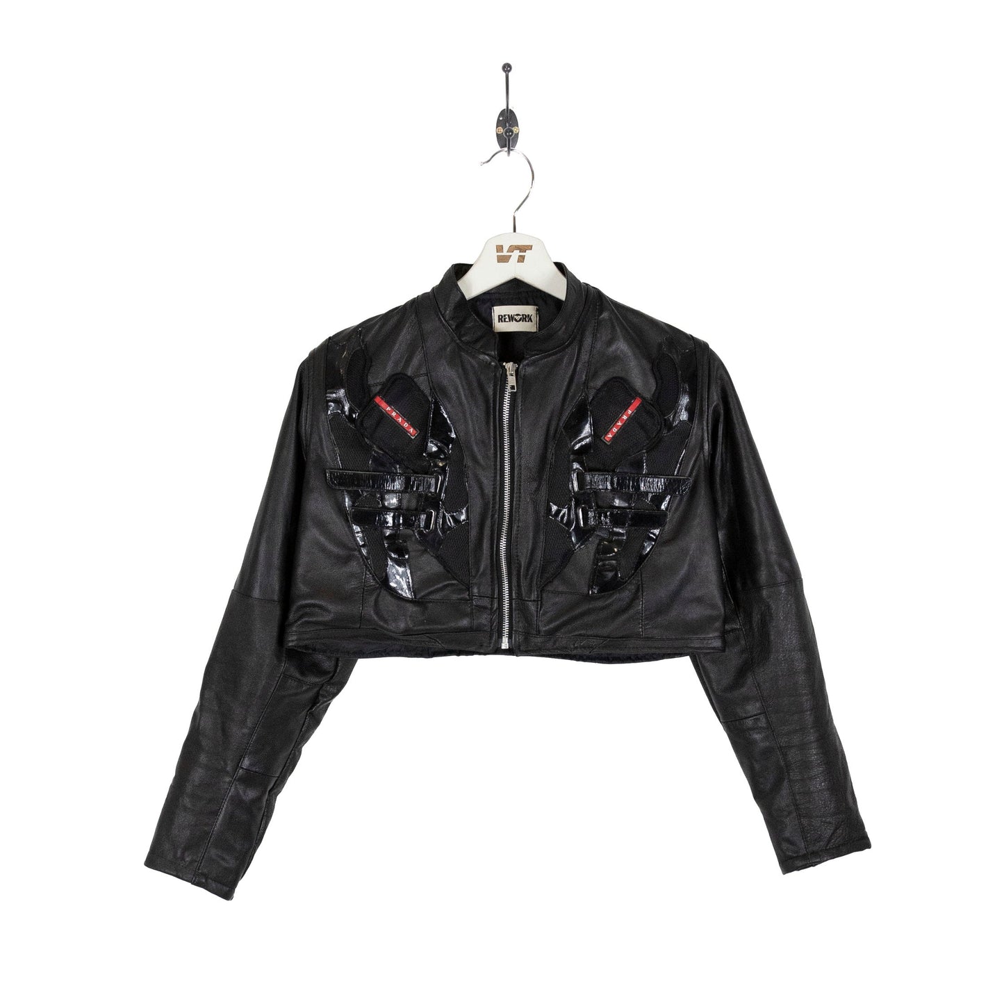 VT Rework: Prada Americas Cup Cropped Leather Jacket SC: 5782